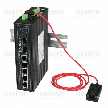 SW-70402/ILS Промышленный управляемый (L2+) коммутатор Gigabit Ethernet на 4GE RJ45 + 2 GE SFP порта