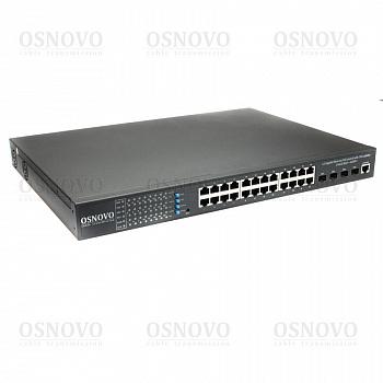 SW-24G4X-1L Управляемый L3 коммутатор на 24xGE RJ-45 c PoE + 4х10G SFP+ порта