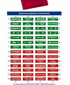 Табло световое Электротехника и автоматика ЛЮКС-24СН "Аэрозоль! Не входи!"