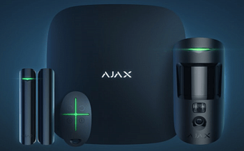 Комплект радиоканальной охранной сигнализации Ajax StarterKit Plus (black)