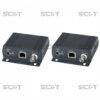 Комплект передачи Ethernet и Composite video SC&T IP02E (передатчик + приемник)