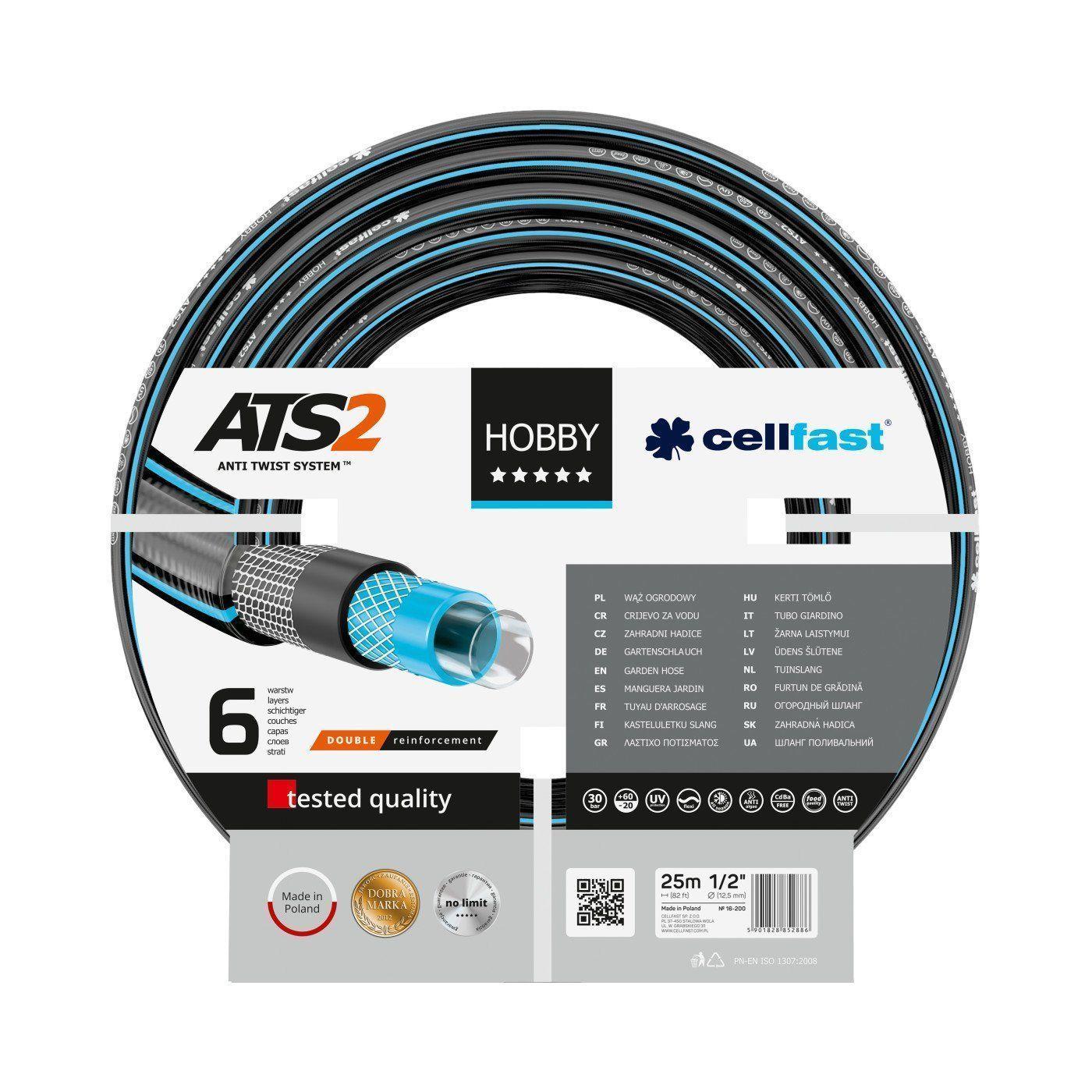 Cellfast 16-220 - Шланг садовый HOBBY ATS 3/4" 25M