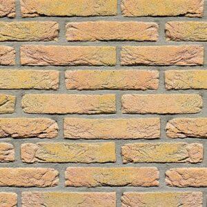 Кирпич облицовочный ручной формовки Terca Geel Donker Genuanceerd Grofzand Handvorm, 210*100*40 мм