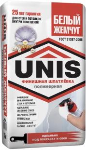 БЕЛЫЙ ЖЕМЧУГ шпатлевка полимерная 18 кг UNIS