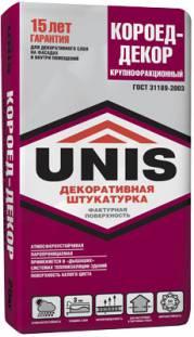 КОРОЕД-ДЕКОР Крупнофракционный декоративная штукатурка 25 кг UNIS