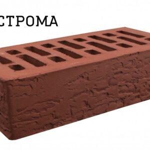 Кирпич облицовочный 1НФ Бордо кора дуба Строма
