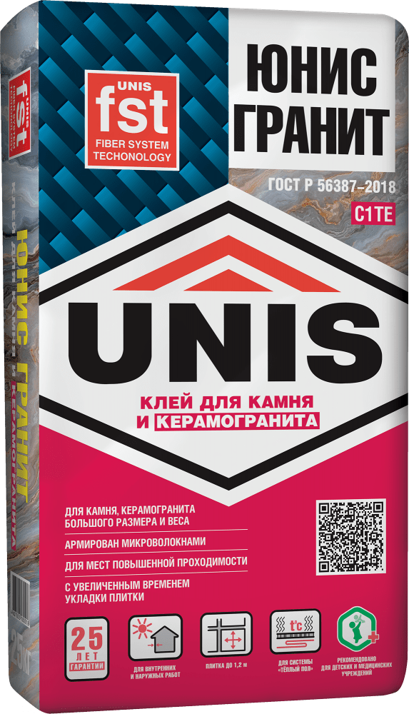 Клей плиточный Unis Гранит 25 кг