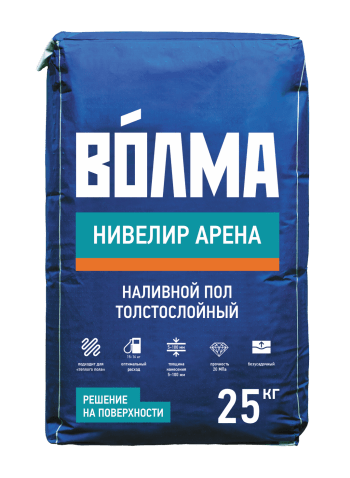 ВОЛМА-Нивелир Арена наливной пол толстослойный 25 кг