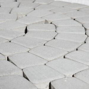 Плитка тротуарная BRAER Классико круговая серебристый, 73*110*115*60 мм