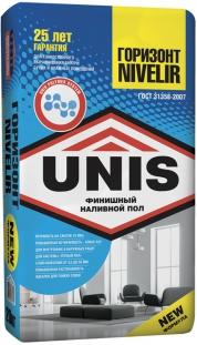ГОРИЗОНТ NIVELIR финишный наливной пол 20 кг UNIS