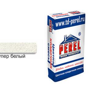 Цветной кладочный раствор PEREL SL 0001 супер-белый, 25 кг