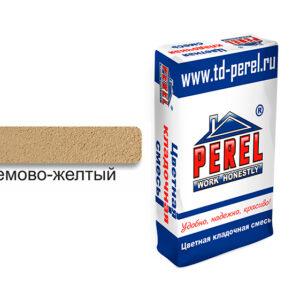 Цветной кладочный раствор PEREL SL 0030 кремово-желтый, 25 кг