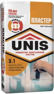 ПЛАСТЕР клей-шпатлевка 20 кг UNIS